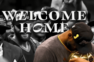 骑士主场播放詹姆斯致敬视频 老詹感动落泪