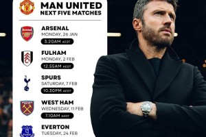 曼联战阿森纳仅两人伤缺！卡里克欲破不胜魔咒，穿黑衣复制林皇奇迹