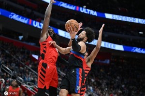 坎宁安29+9阿夫迪亚35+9+7 活塞6人上双力克开拓者